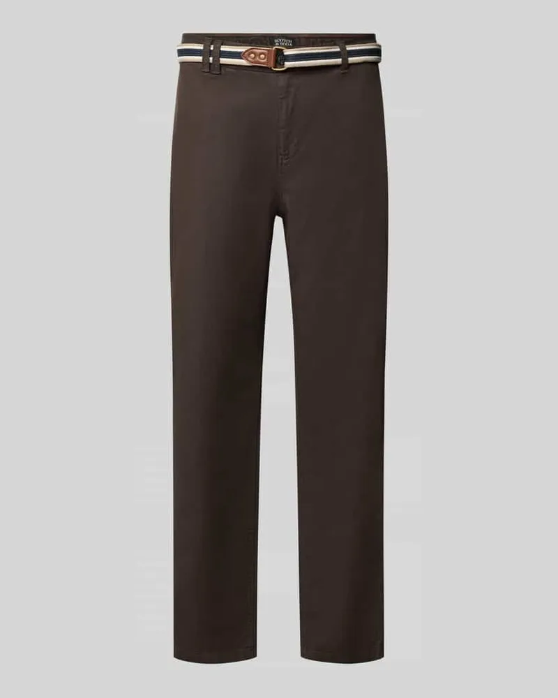 Scotch&Soda Hose mit Gürtel Modell 'WARREN Taupe