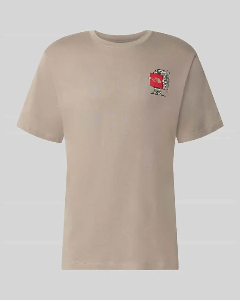 The North Face T-Shirt aus reiner Baumwolle Modell 'Gear Up Get Out Beige
