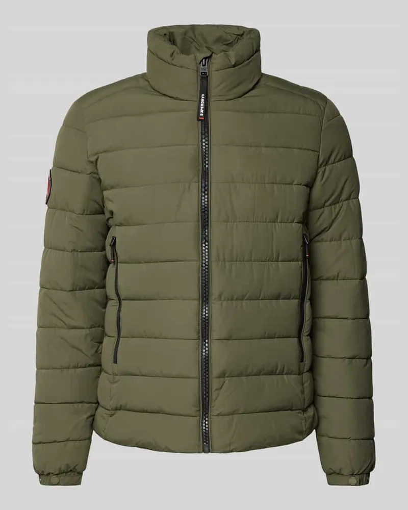Superdry. Steppjacke mit Stehkragen Modell 'Fuji Oliv