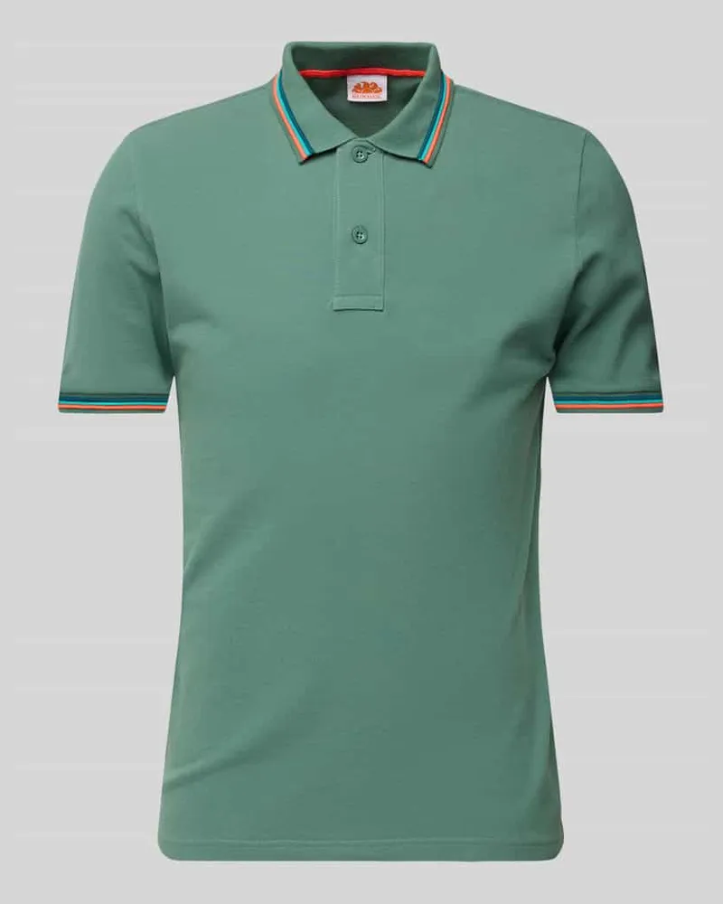 Sundek Poloshirt mit kurzer Knopfleiste Modell 'Brice 