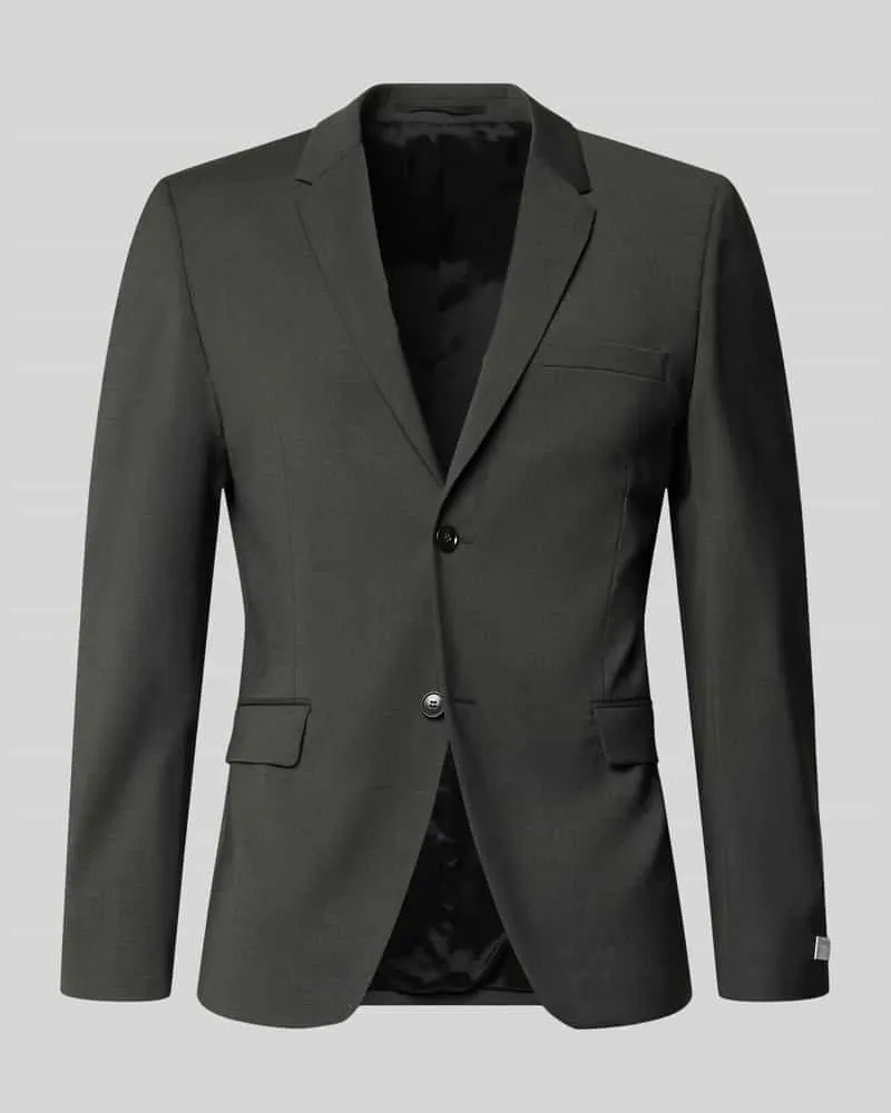 Tiger of Sweden Slim Fit 2-Knopf-Sakko mit Pattentaschen Modell 'JAMIE Dunkelgruen