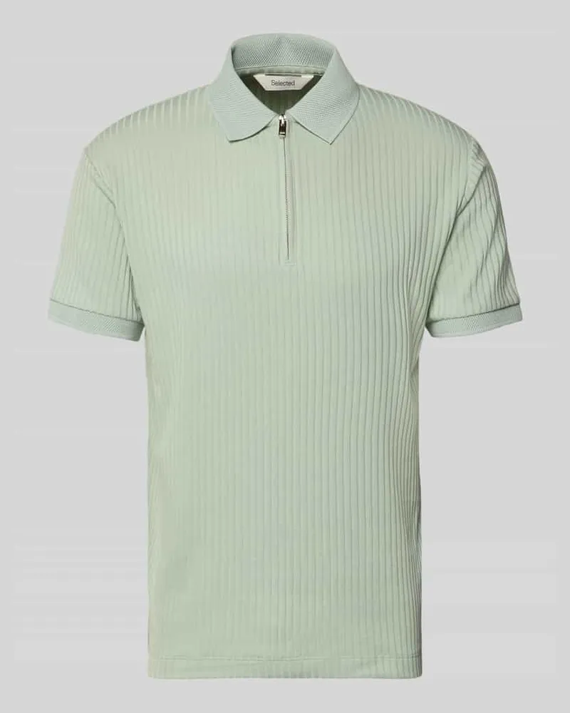 Selected Homme Regular Fit Poloshirt mit Baumwoll-Anteil Modell 'FAVE Mint