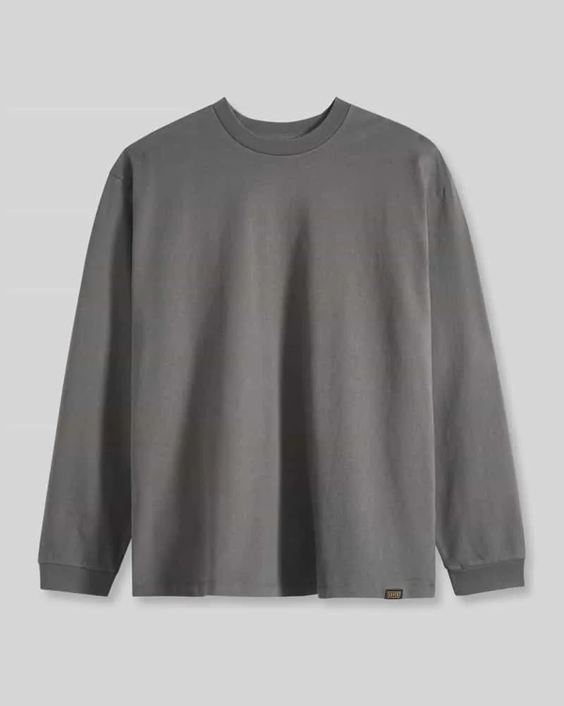 Levi's Loose Fit Langarmshirt aus reiner Baumwolle Dunkelgrau