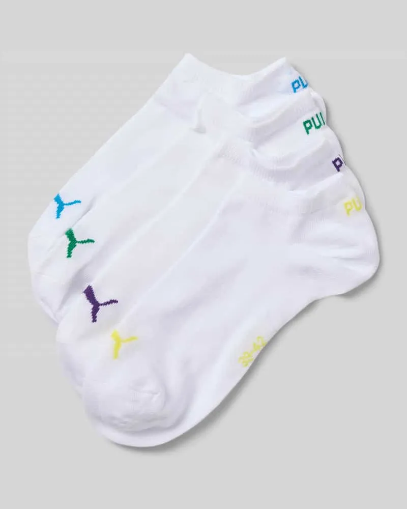 Puma Sneakersocken mit Label-Detail im 4er-Pack 