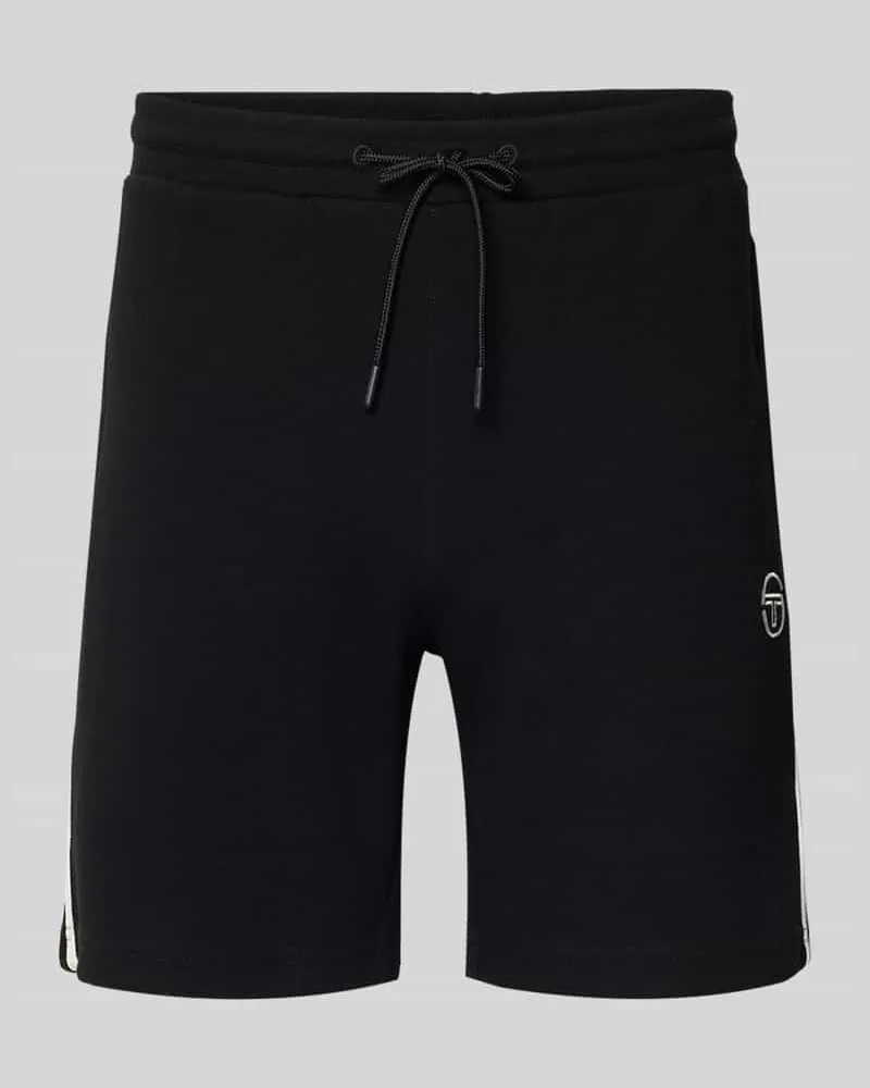 Sergio Tacchini Shorts mit Logo-Stitching Modell 'EGEO Black