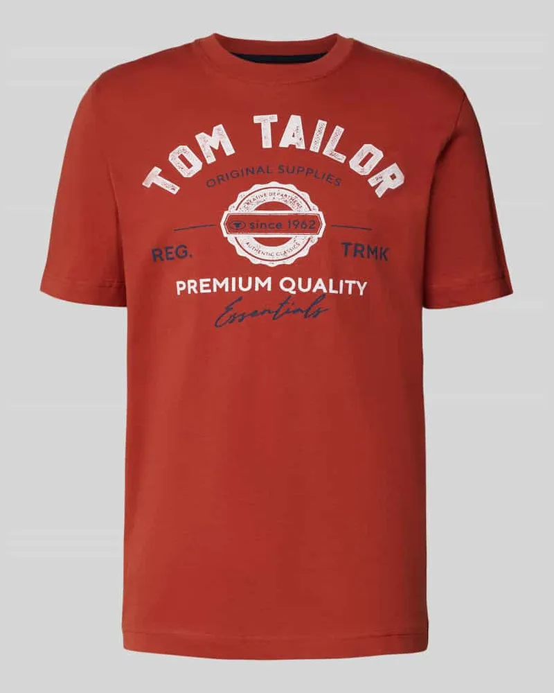 Tom Tailor Regular Fit T-Shirt aus reiner Baumwolle 
