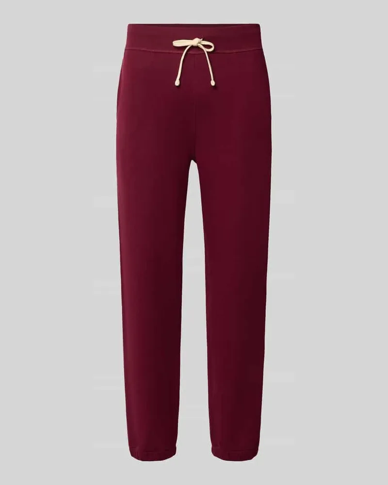 Ralph Lauren Relaxed Fit Sweathose aus Baumwoll-Mix Bordeaux