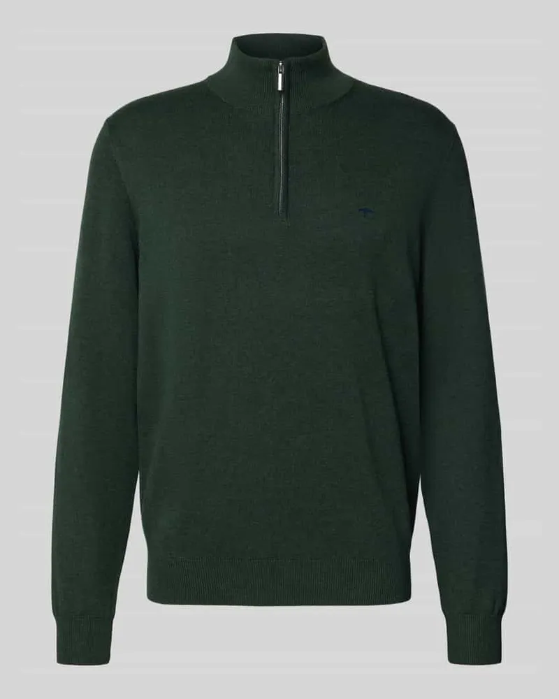 Fynch-Hatton Strickpullover mit Troyer-Kragen 