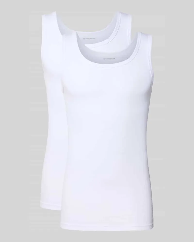 Tom Tailor Tanktop aus reiner Baumwolle im 2er-Pack Weiss