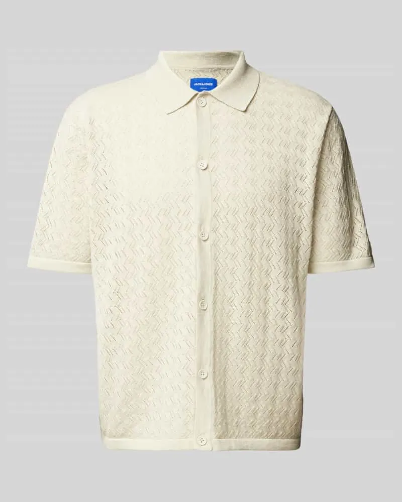 Jack & Jones Regular Fit Freizeithemd mit Polokragen Modell 'TYLER Beige