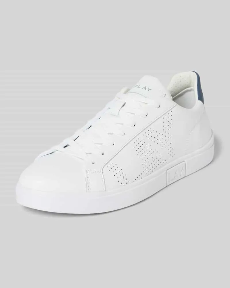 Replay Ledersneaker mit Label-Prägung Modell 'POLYS STUDIO 