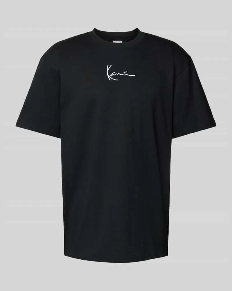 Karl Kani T-Shirt mit Label-Stitching Black