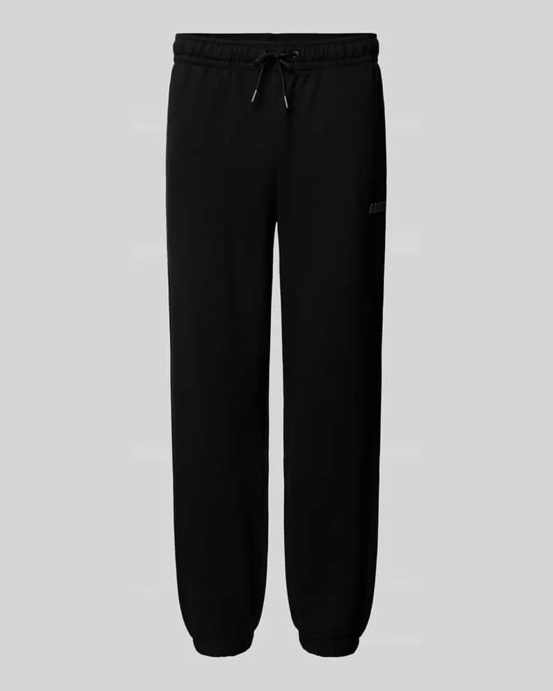 Guess Relaxed Fit Sweatpants mit Label-Print Modell 'EMIS Black