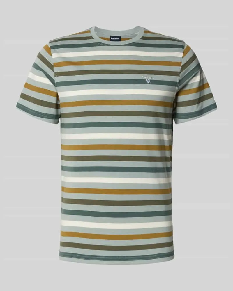 Barbour Regular Fit T-Shirt aus reiner Baumwolle Modell 'ROKEBY Oliv