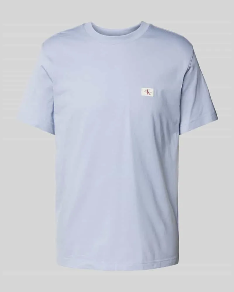 Calvin Klein T-Shirt mit Label-Stitching und Rundhalsausschnitt 