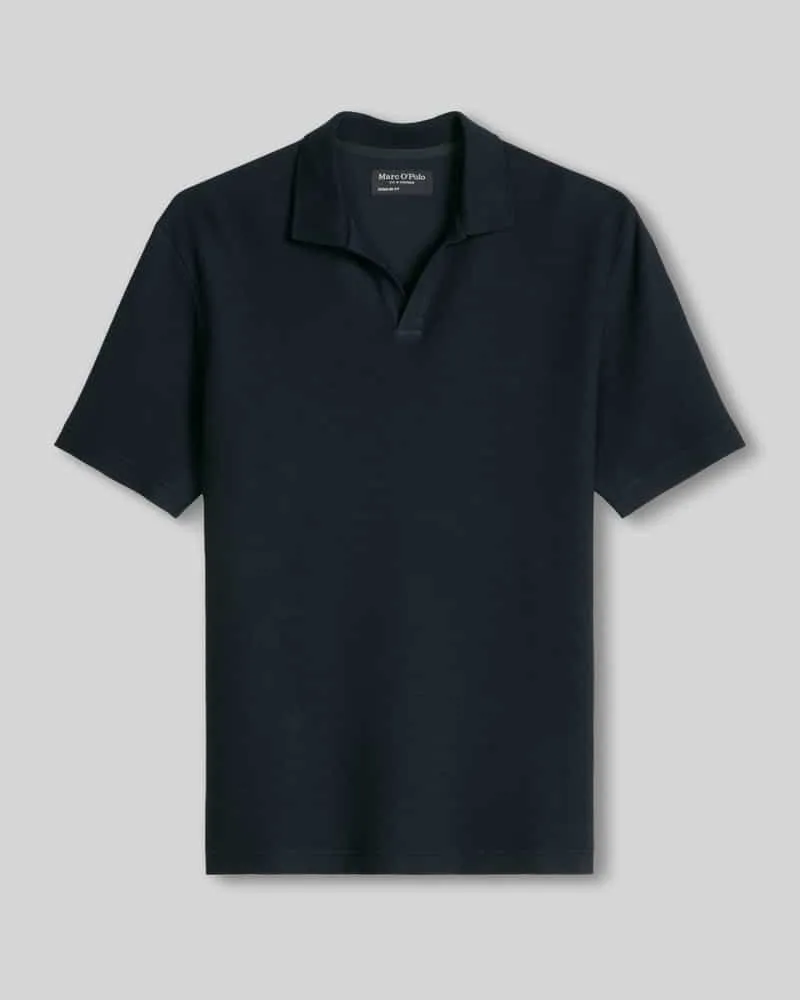 Marc O'Polo Regular Fit Poloshirt aus reiner Baumwolle Marine