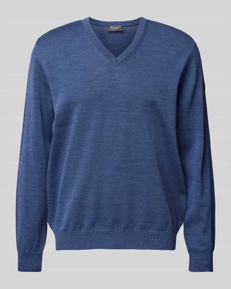 Maerz Strickpullover mit Label-Badge 