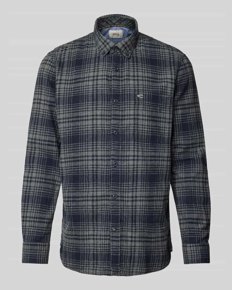 Camel Active Regular Fit Freizeithemd mit Button-Down-Kragen 