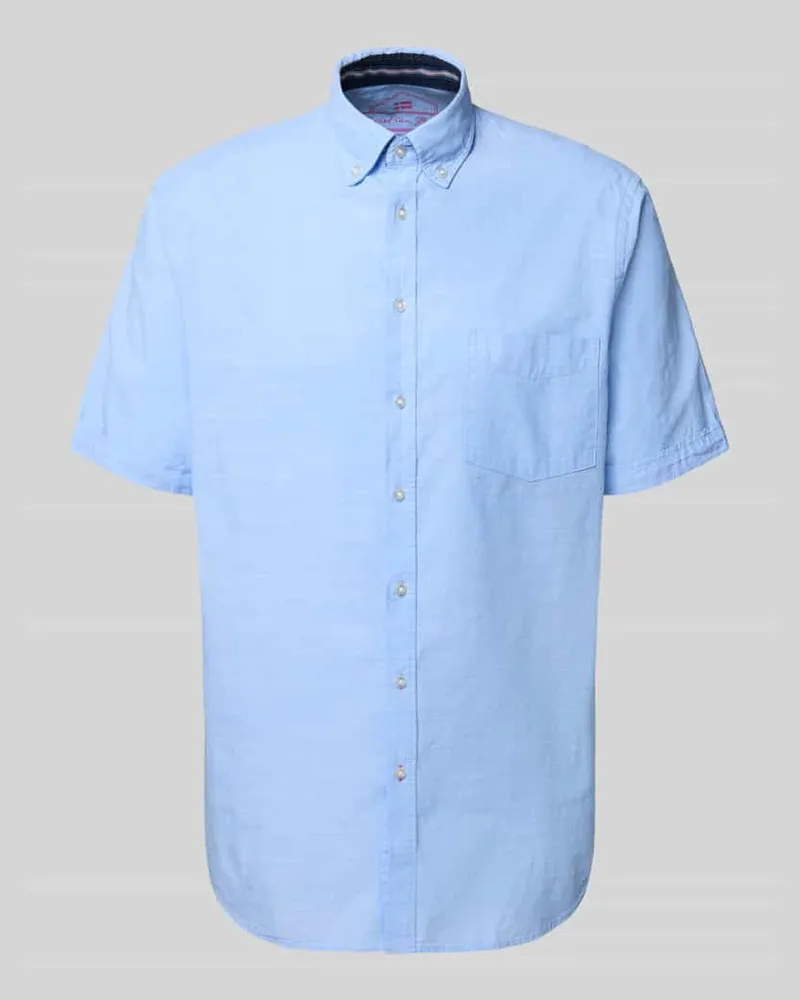 Christian Berg Regular Fit Freizeithemd mit Button-Down-Kragen 