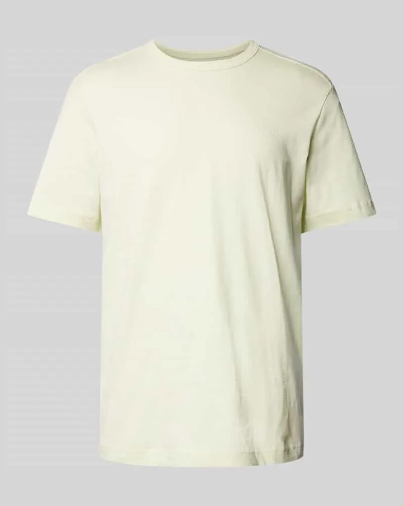 Tom Tailor Regular Fit T-Shirt aus reiner Baumwolle mit gummiertem Logo-Print 