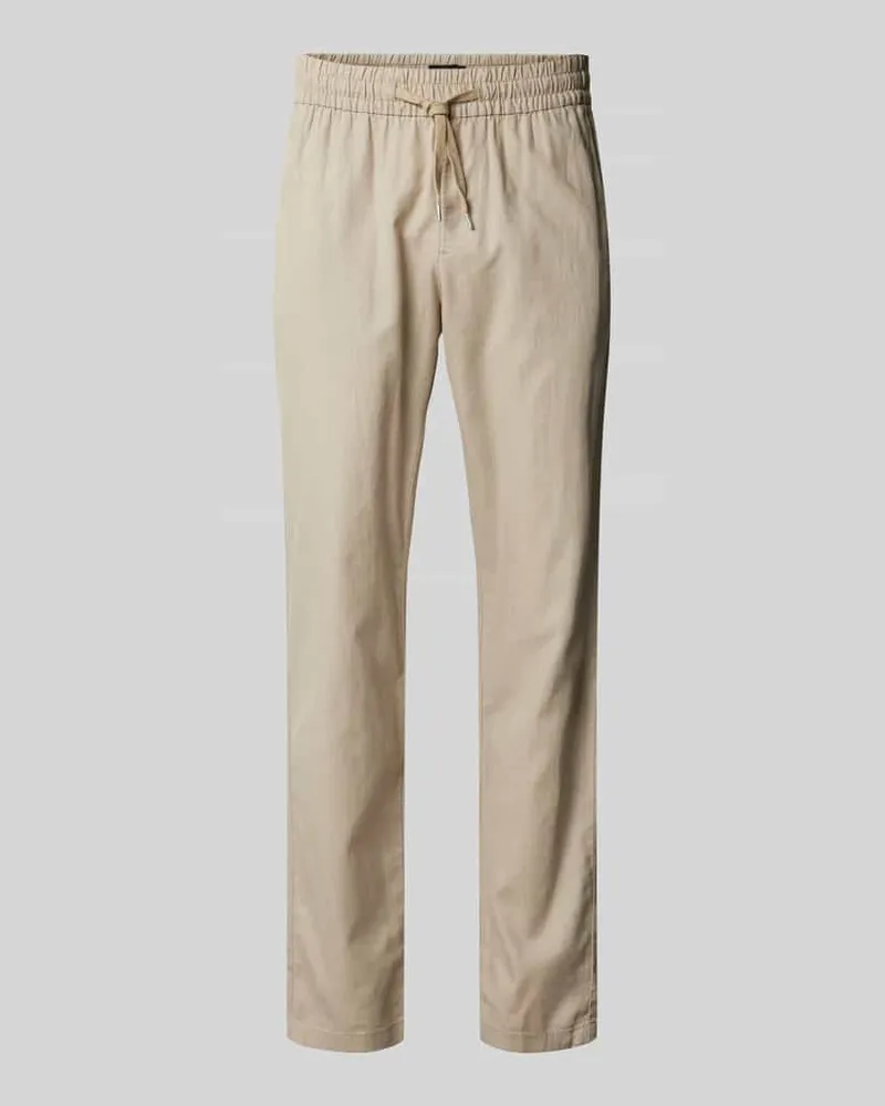 Matinique Regular Fit Leinenhose mit elastischem Bund Modell 'barton 