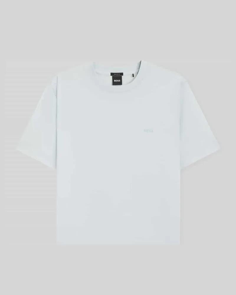 HUGO BOSS Regular Fit T-Shirt aus reiner Baumwolle Modell 'THOMPSON Hellblau