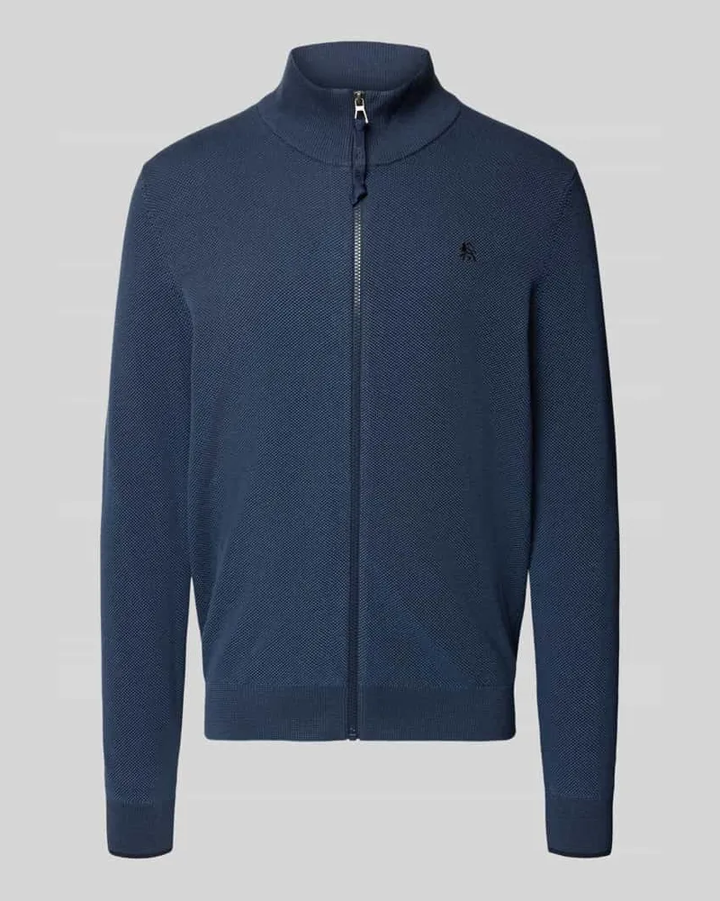 Lerros Cardigan mit Stehkragen und Reißverschluss Marine