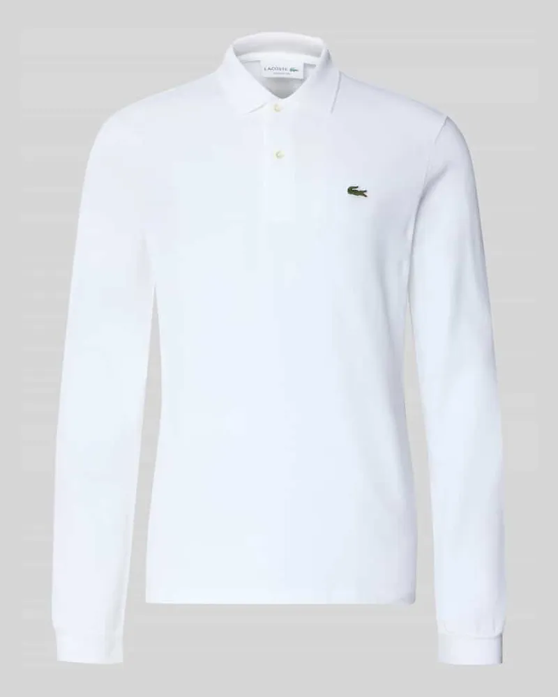 Lacoste Regular Fit Poloshirt aus reiner Baumwolle Weiss