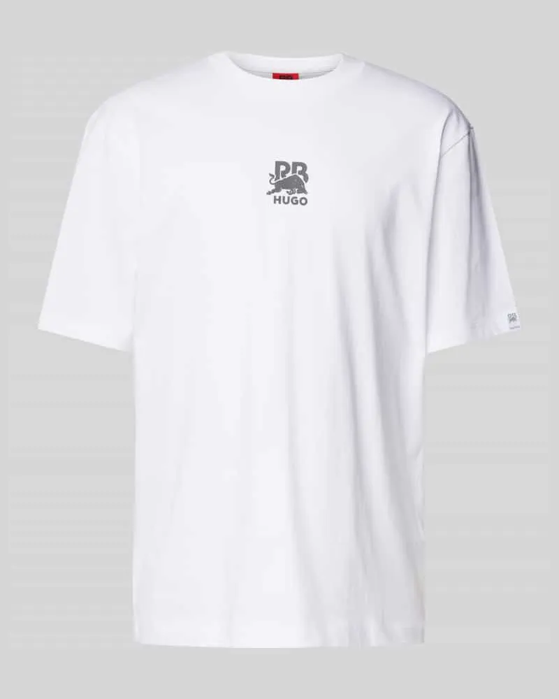 HUGO BOSS T-Shirt mit Label-Print Modell 'Deckies 