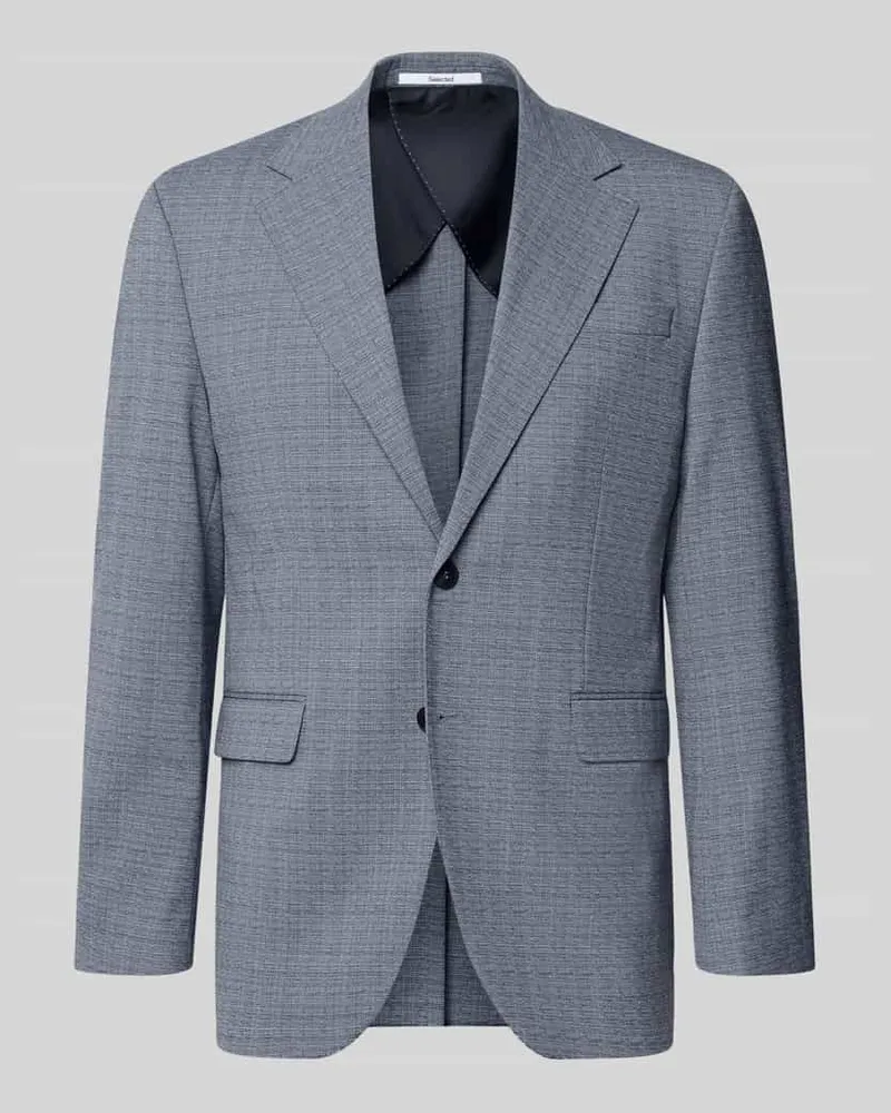 Selected Homme Regular Fit Anzugsakko aus Woll-Mix Modell 'DUKE Hellblau