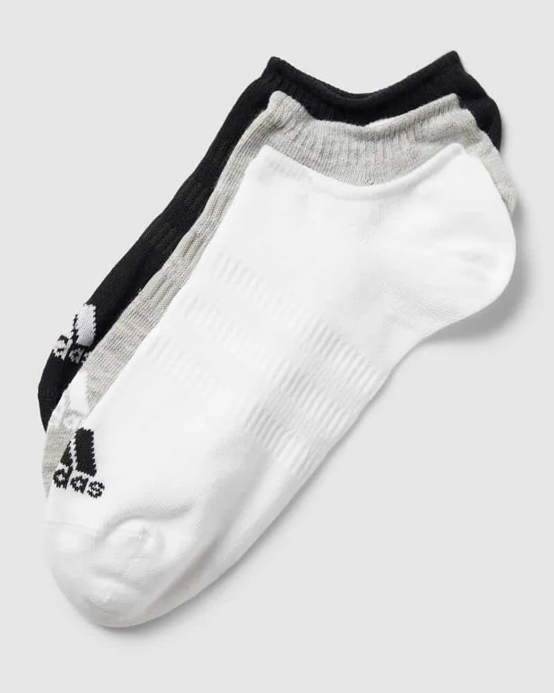 adidas Sneakersocken mit Label-Details im 3er-Pack Mittelgrau
