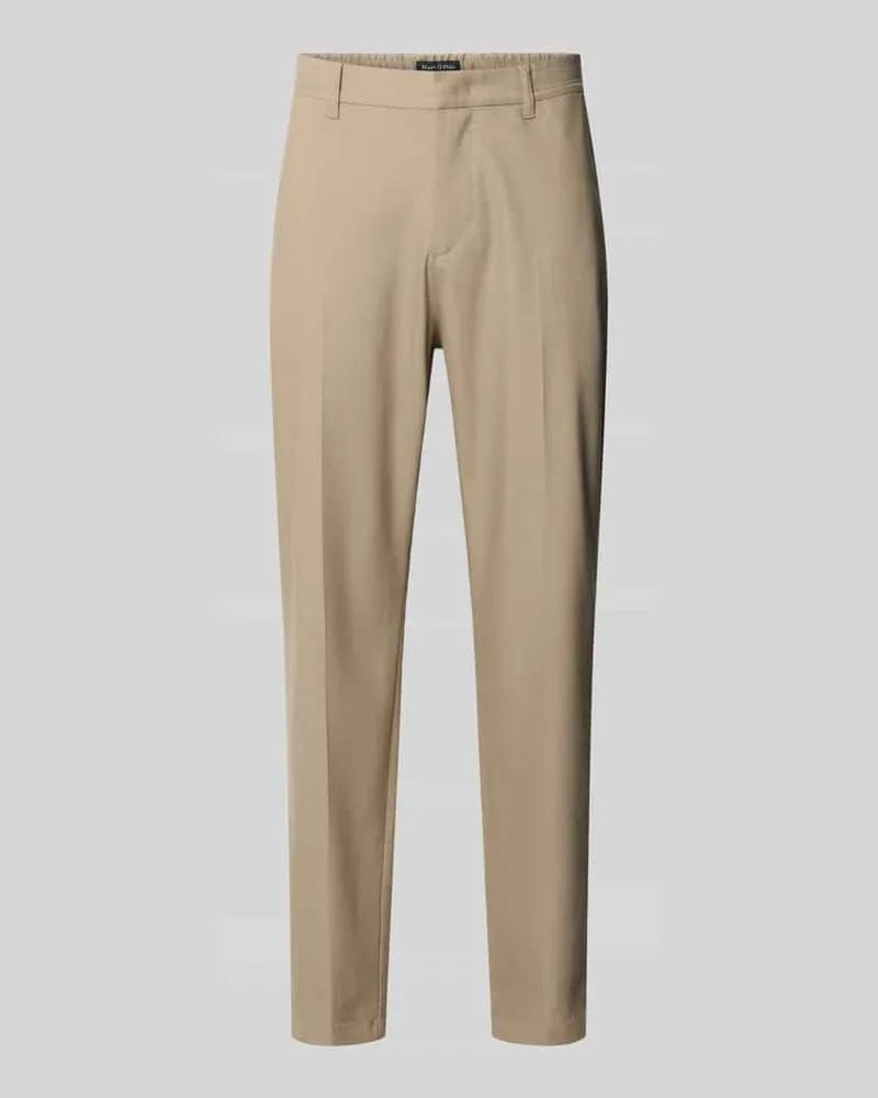 Marc O'Polo Relaxed Fit Stoffhose aus Leinen-Mix Modell 'BELSBO JOGGER Beige