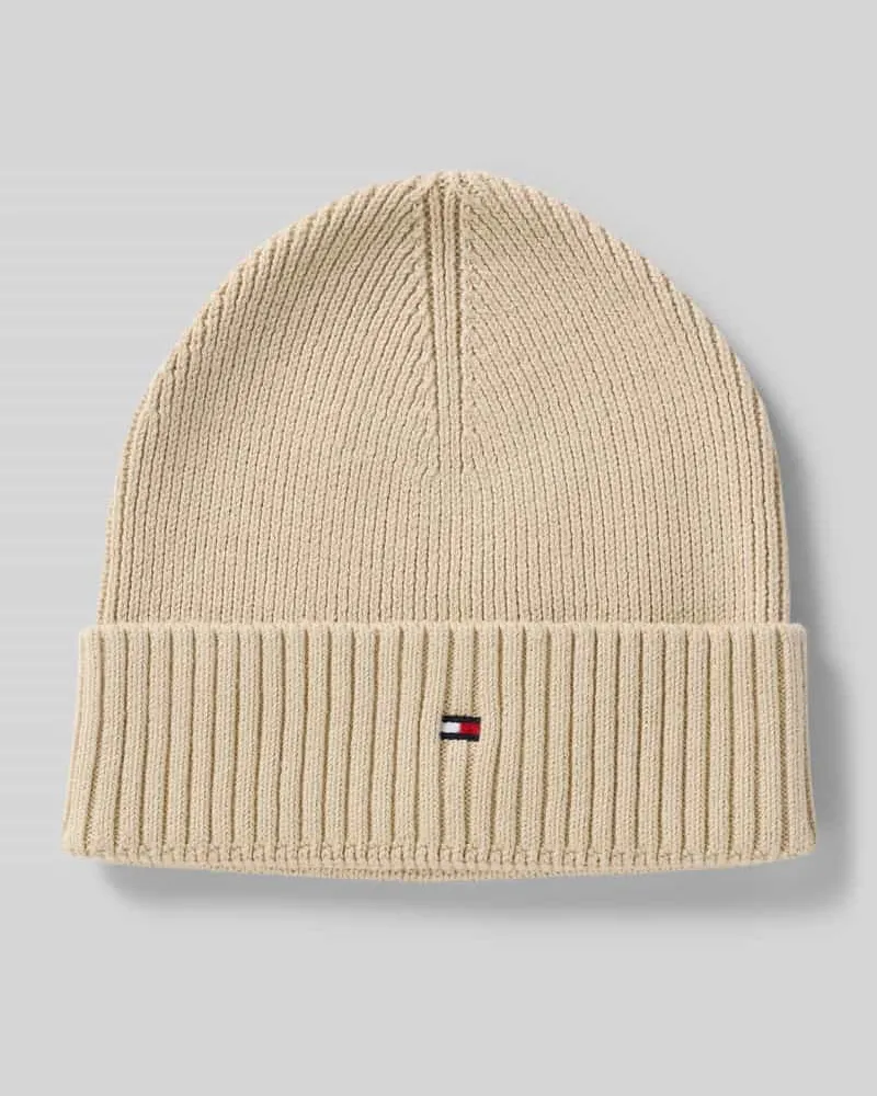 Tommy Hilfiger Beanie aus Baumwoll-Kaschmir-Mix Beige