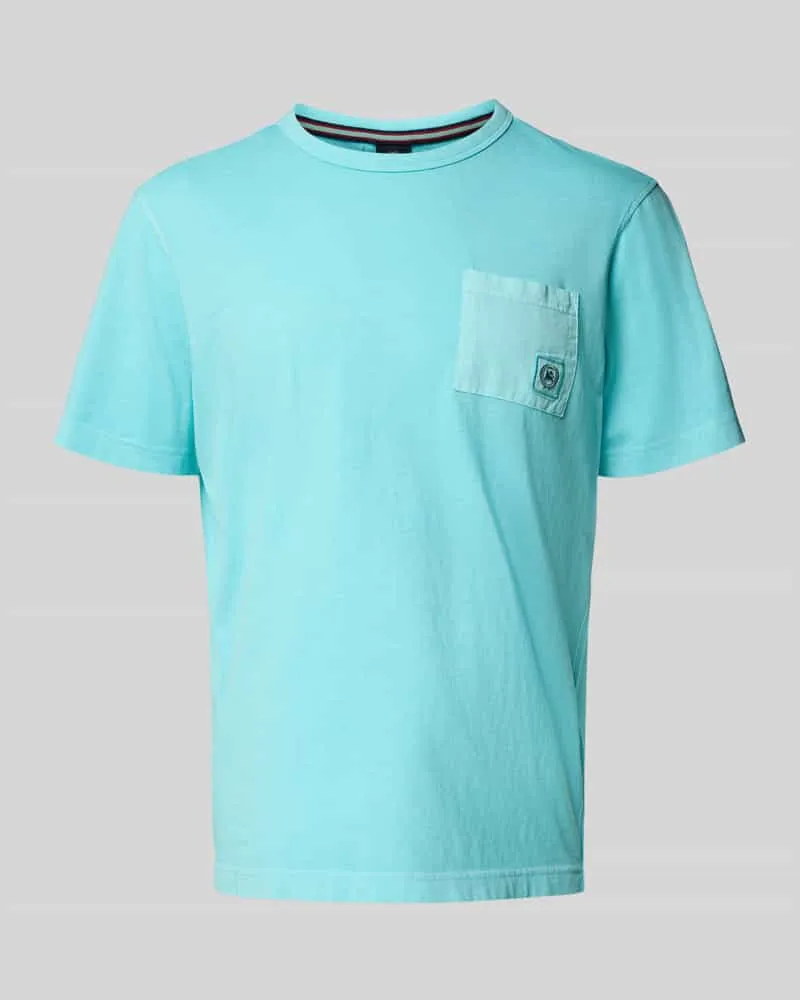 Lerros T-Shirt mit Rundhalsausschnitt Tuerkis