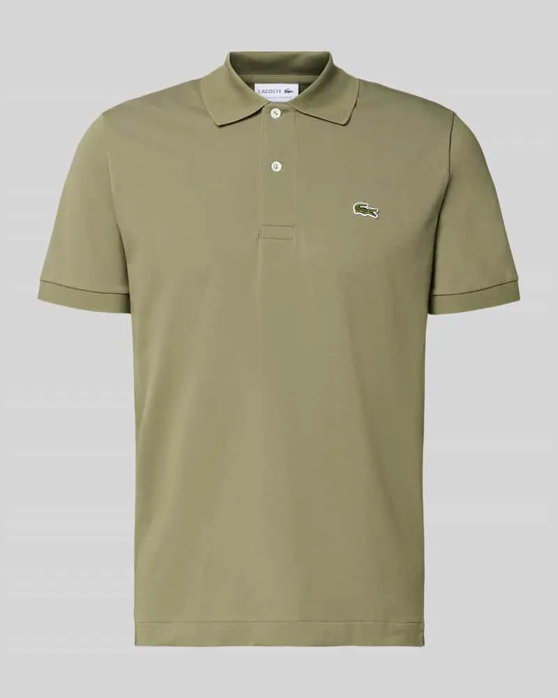 Lacoste Regular Fit Poloshirt aus Baumwoll-Mix Khaki
