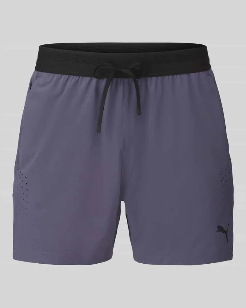 Puma Regular Fit Sportshorts mit Logo-Print Modell 'M PWRMODE 5 Anthrazit