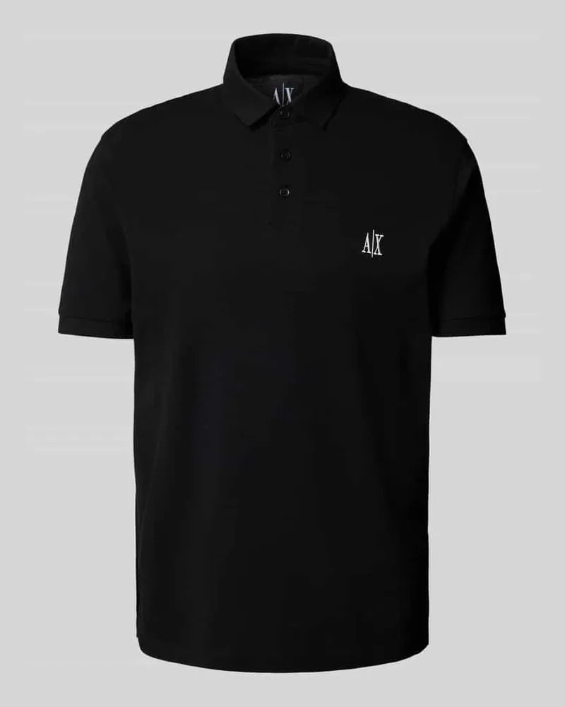Armani Exchange Poloshirt mit Label-Stitching 