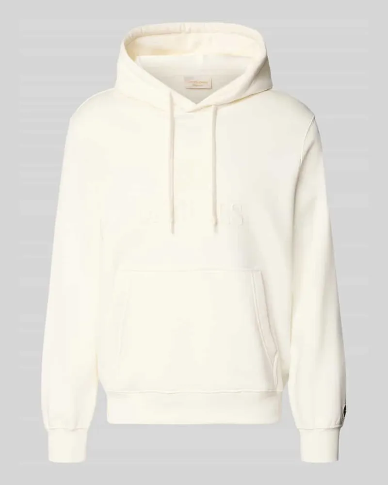 Jack & Jones Hoodie aus Baumwoll-Mix Modell 'FREDERIKS Offwhite
