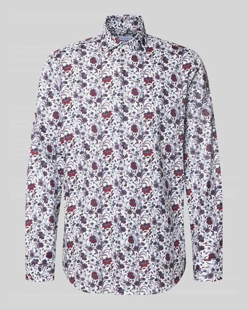 Seidensticker Regular Fit Businesshemd aus reiner Baumwolle Modell 'New Kent Bordeaux