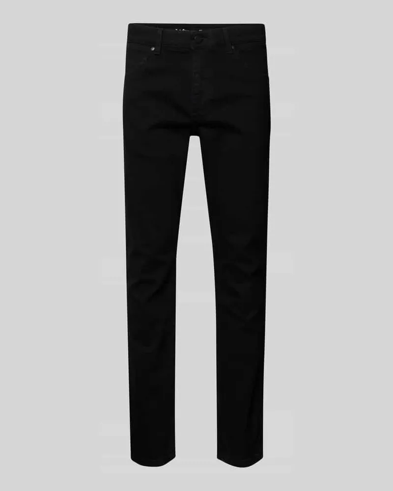 Wrangler Straight Fit Jeans im 5-Pocket-Design Modell 'Greensboro Dunkelblau