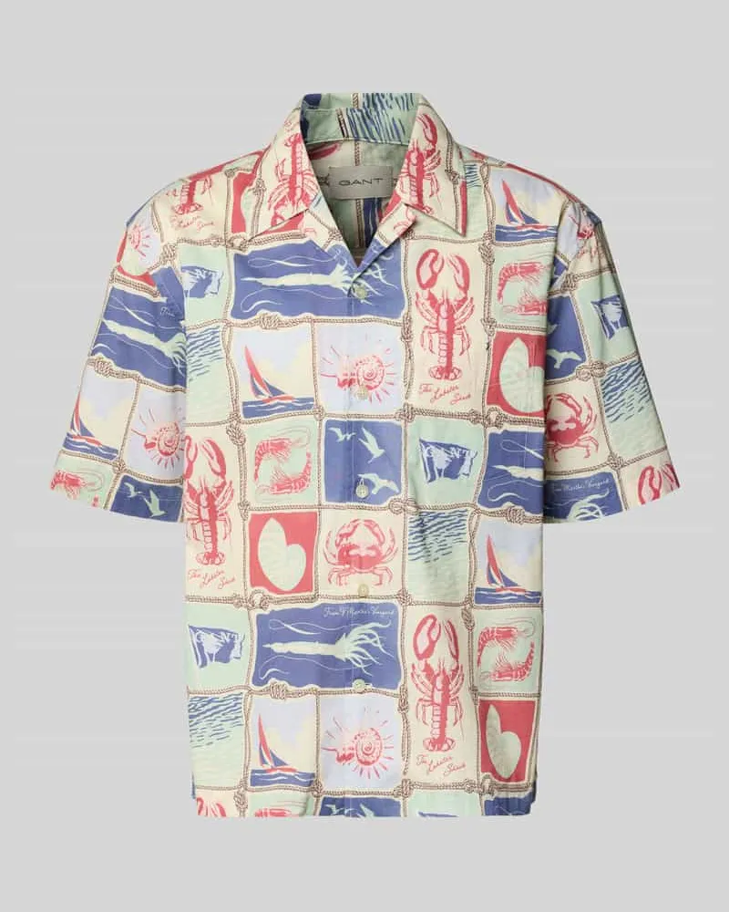 Gant Regular Fit Freizeithemd aus reiner Baumwolle Weiss