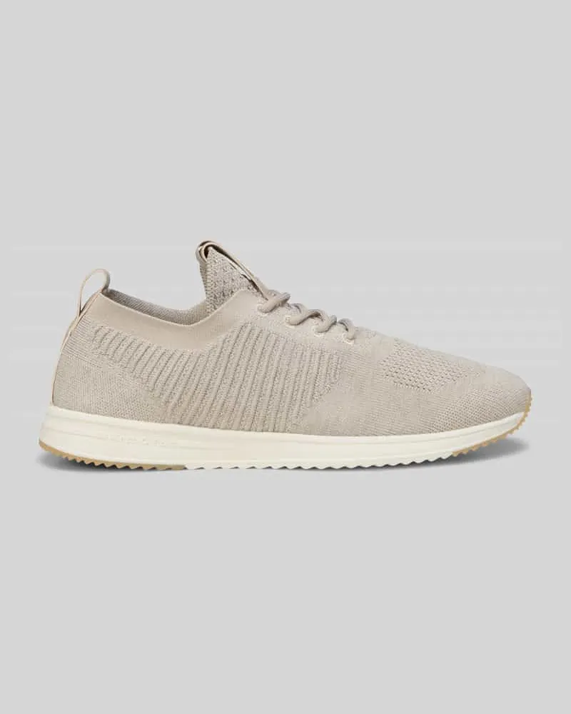 Marc O'Polo Low Top Sneaker mit strukturierter Stretch-Oberfläche Sand