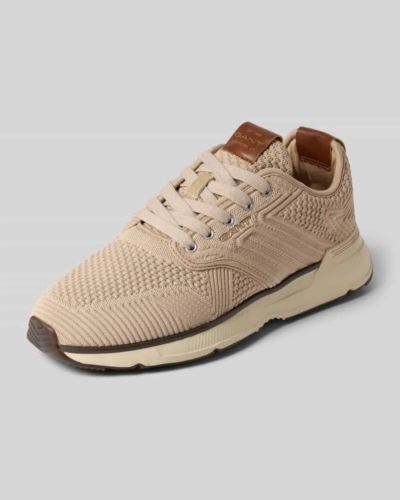 Gant Sneaker aus Leder-Textil-Mix Modell 'Beeker Taupe