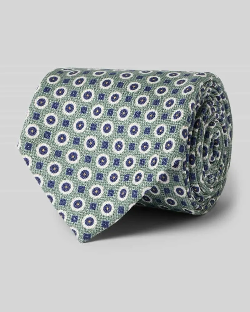 Altea Krawatte mit Label-Detail Modell 'Isonzo Gruen