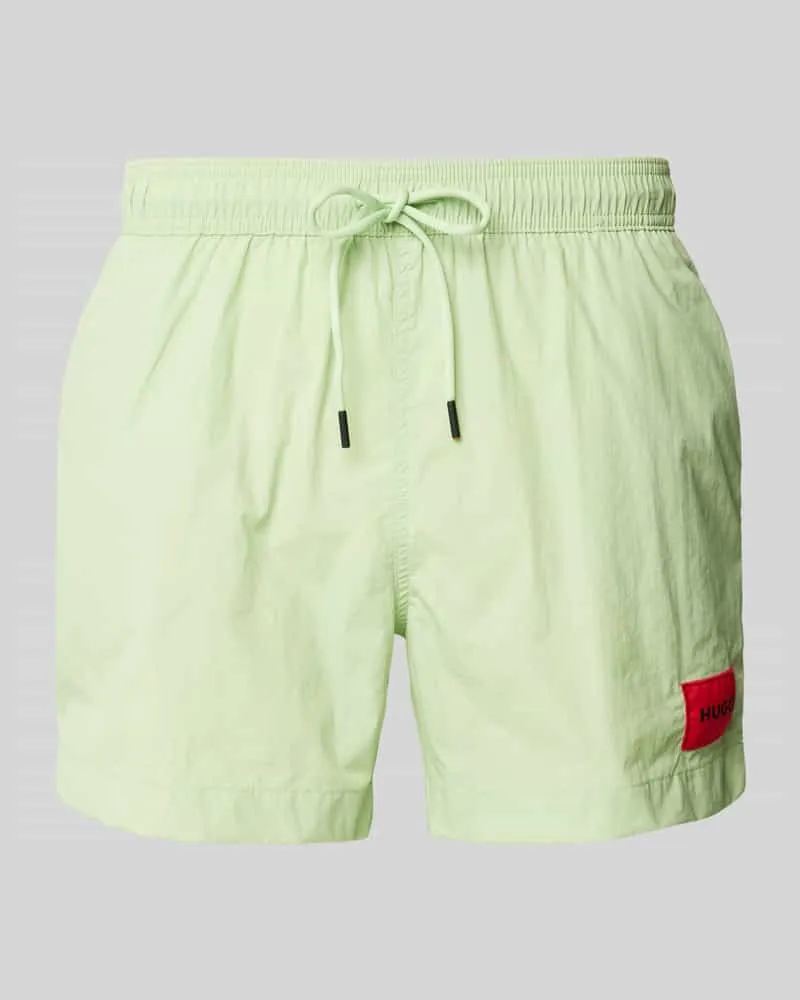 HUGO BOSS Regular Fit Badeshorts mit Label-Patch Modell 'DOMINICA 