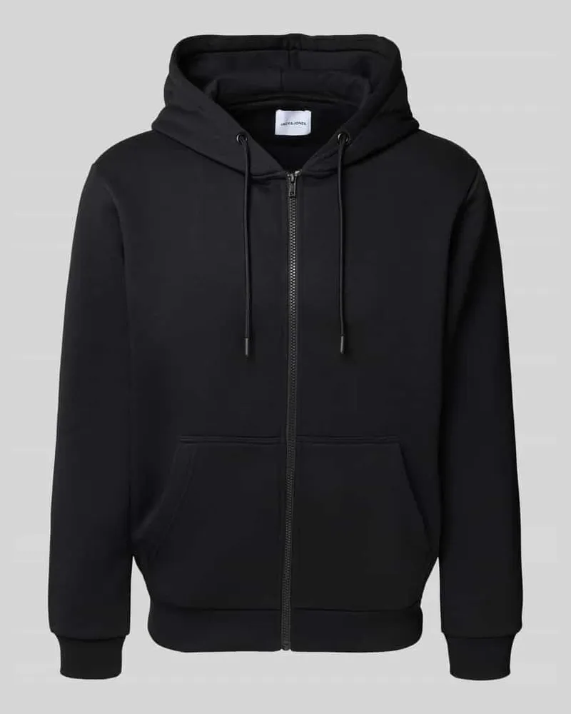 Jack & Jones Sweatjacke mit Kapuze Modell 'BRADLEY Black