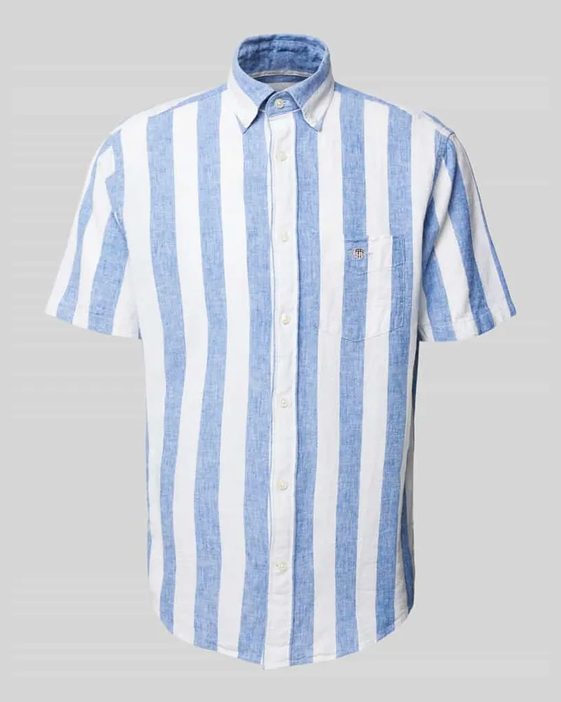 Gant Regular Fit Freizeithemd aus Leinen-Baumwoll-Mix 