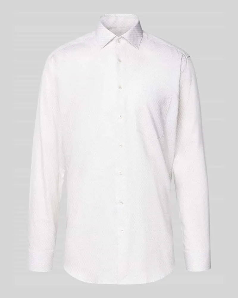 Seidensticker Regular Fit Business-Hemd aus Baumwolle mit Kentkragen Sand