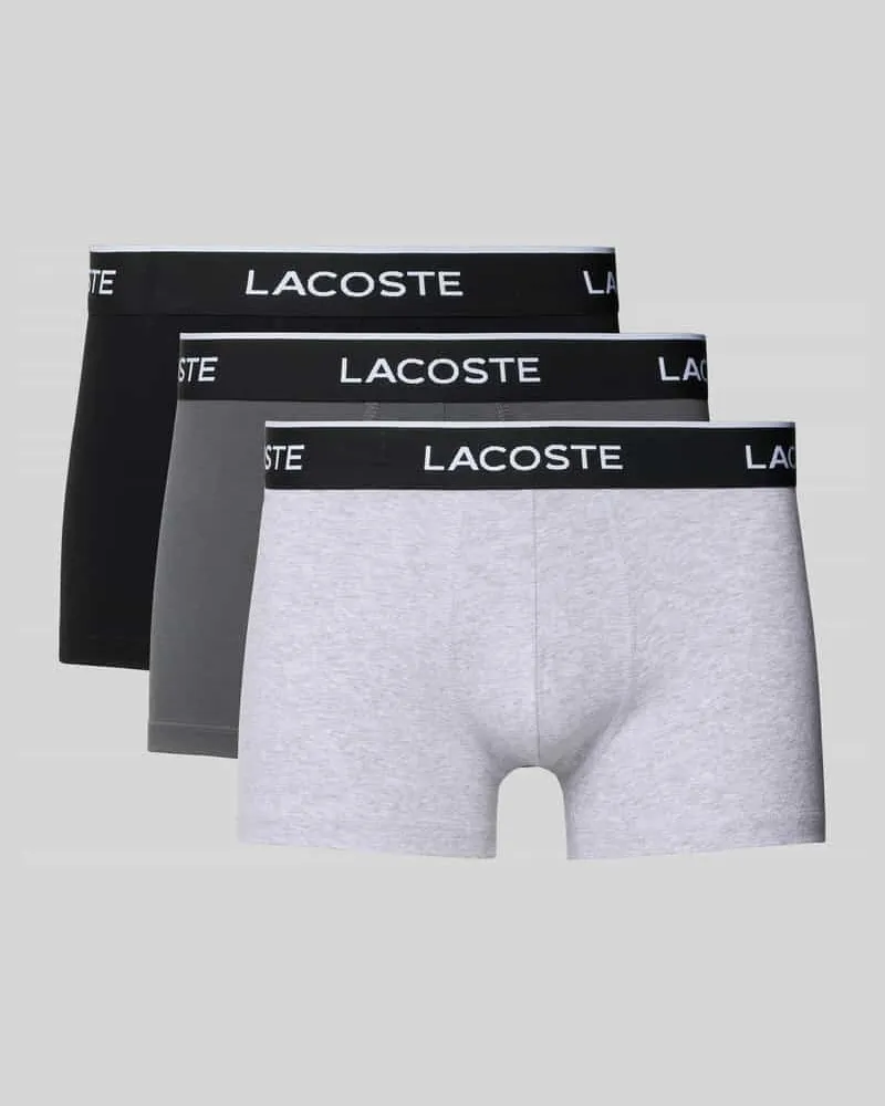 Lacoste Trunk aus Baumwoll-Mix im 3er-Pack Hellgrau