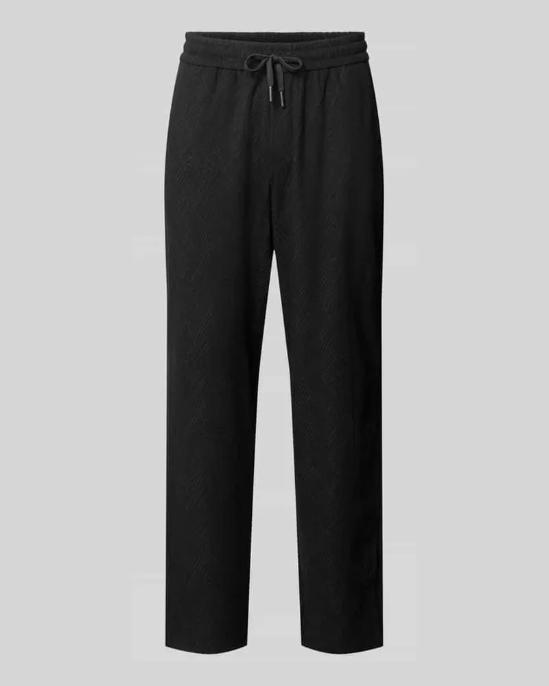 Antony Morato Sweatpants mit elastischem Bund und Tunnelzug Black